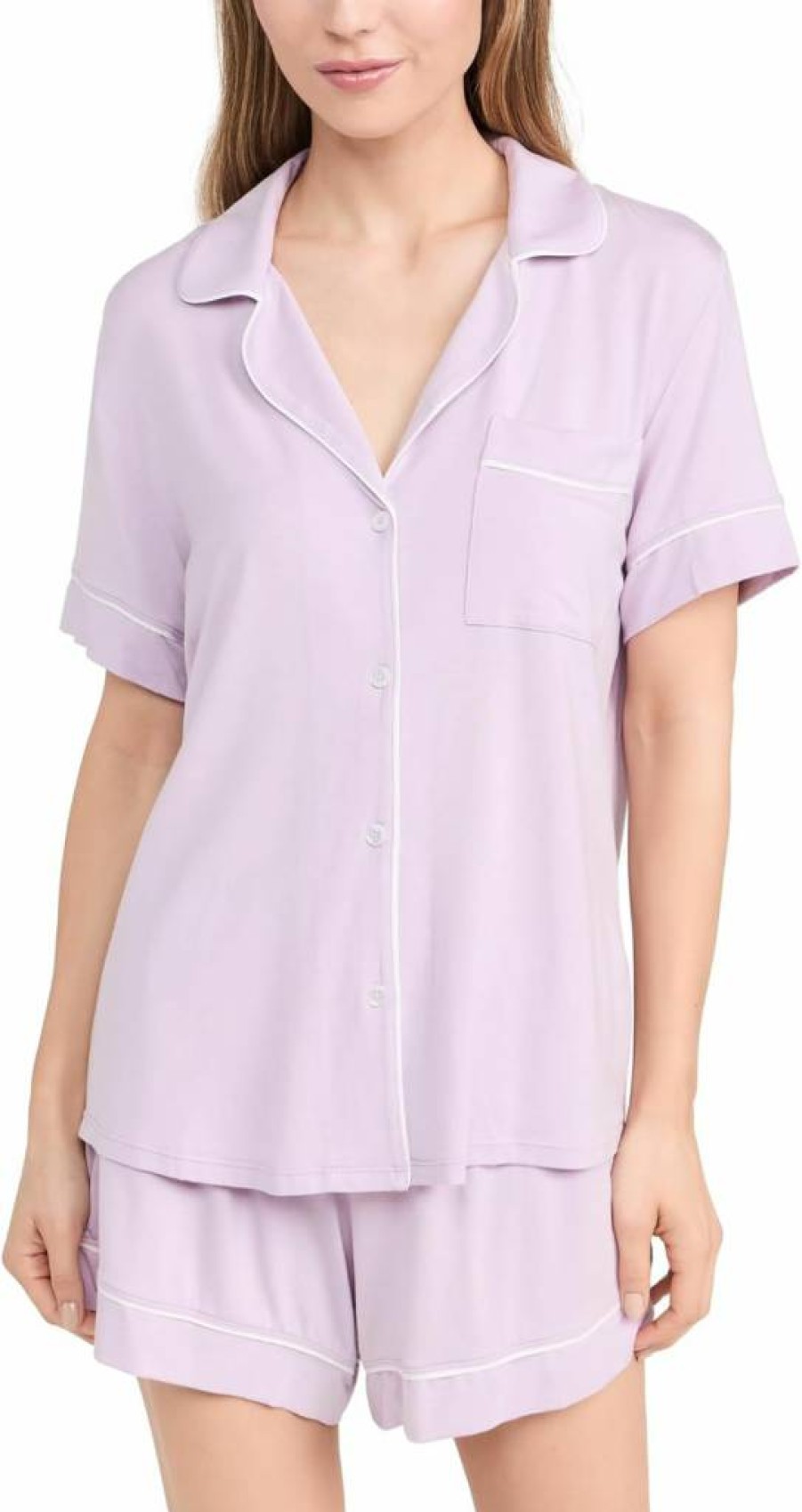 Eberjey Gisele Relaxed Women's Short Pajama Set - Soft Sleepwear & Lounge Pants for Comfort