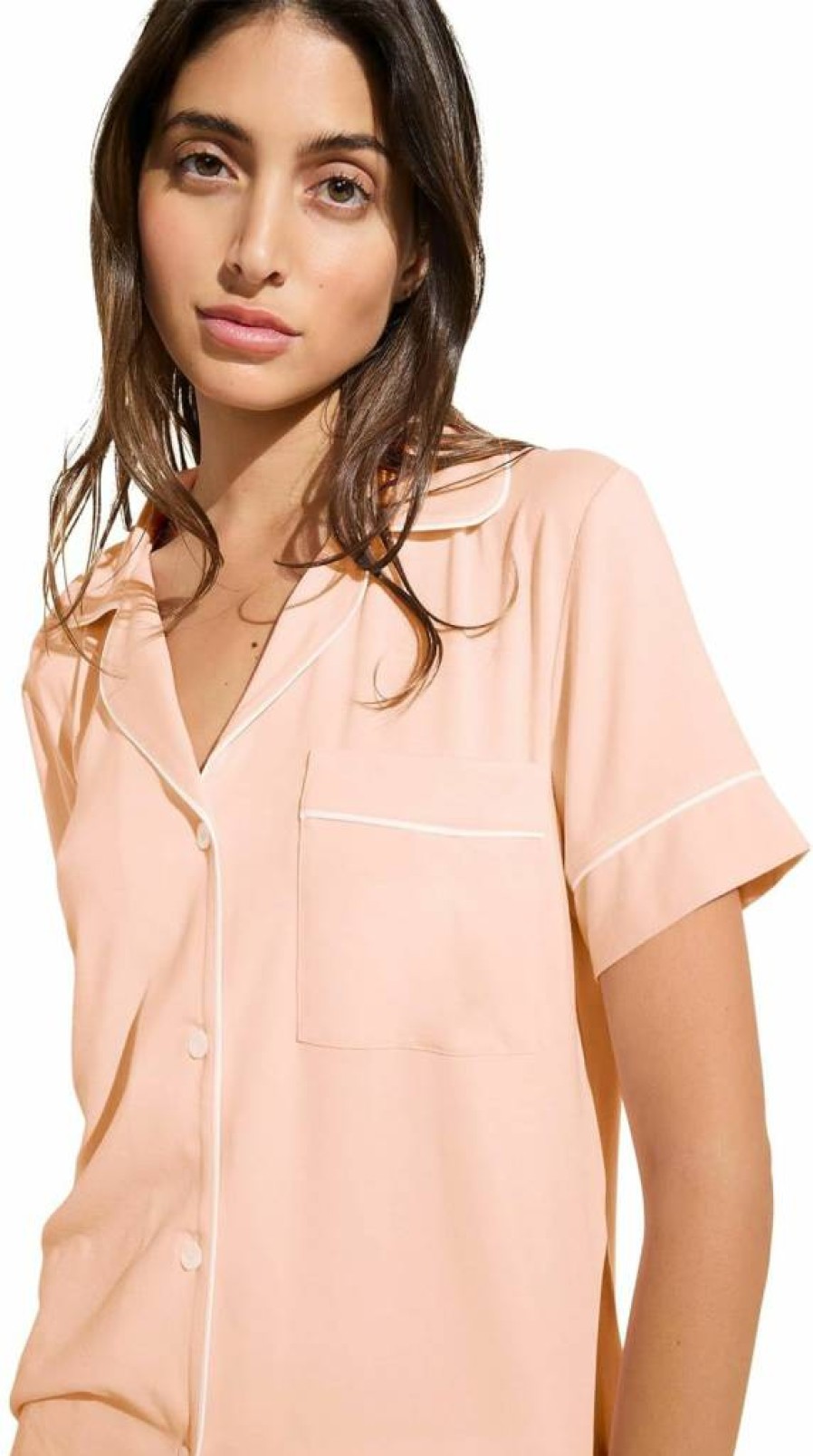Eberjey Gisele Relaxed Women's Short Pajama Set - Soft Sleepwear & Lounge Pants for Comfort