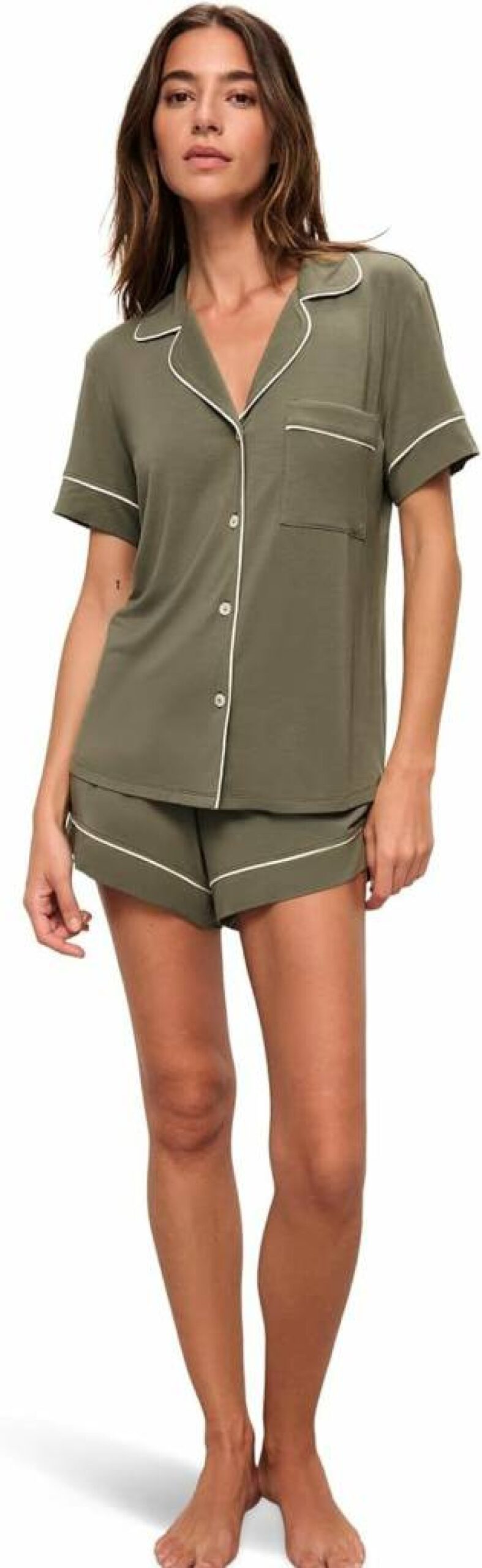 Eberjey Gisele Relaxed Women's Short Pajama Set - Soft Sleepwear & Lounge Pants for Comfort