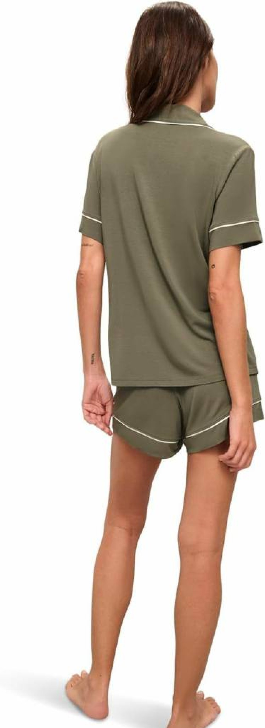 Eberjey Gisele Relaxed Women's Short Pajama Set - Soft Sleepwear & Lounge Pants for Comfort