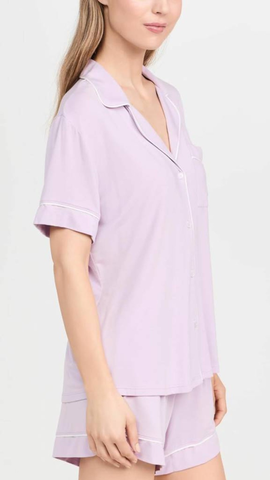Eberjey Gisele Relaxed Women's Short Pajama Set - Soft Sleepwear & Lounge Pants for Comfort