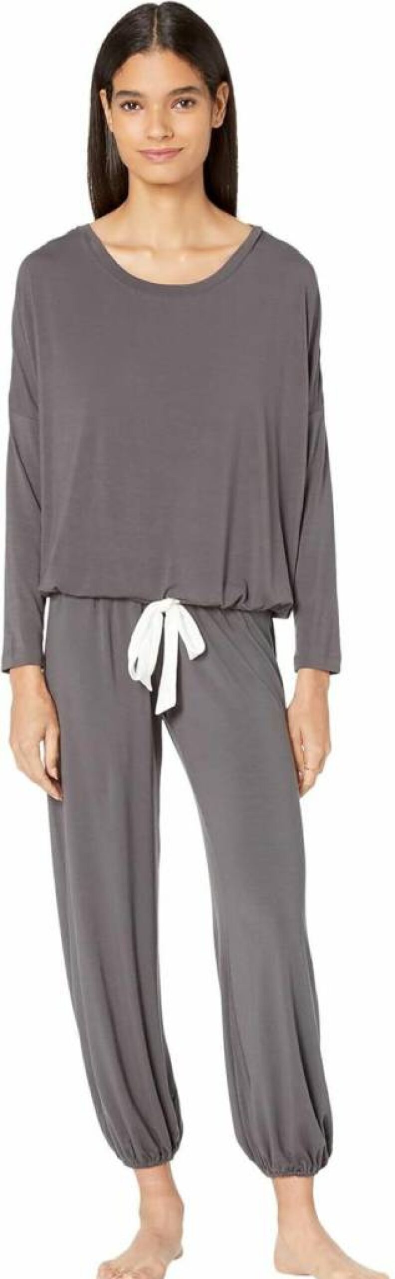 Eberjey Gisele Women's Modal Pajama Set - Soft Long Sleeve Scoop Neck Top & Comfortable Lounge Wear