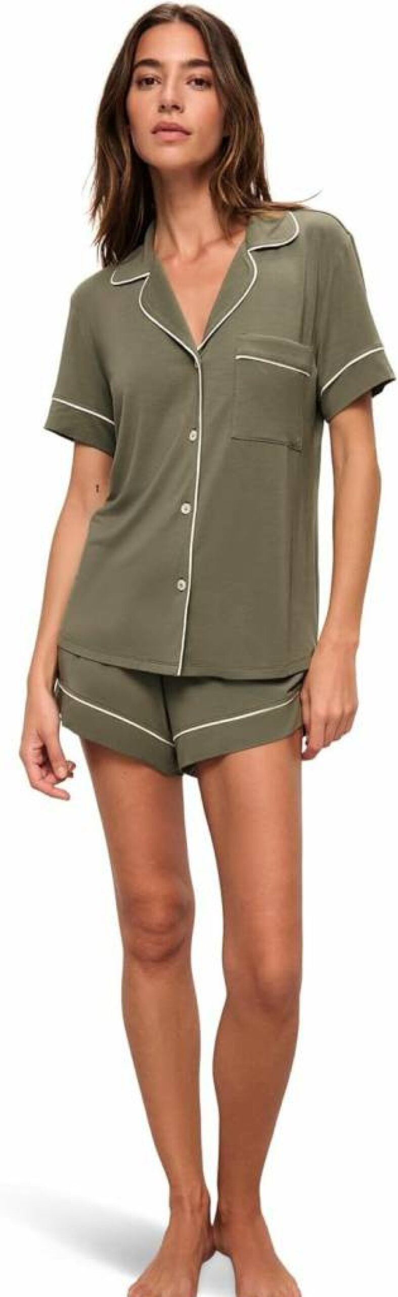 Eberjey Gisele Relaxed Women's Short Pajama Set - Soft Sleepwear & Lounge Pants for Comfort