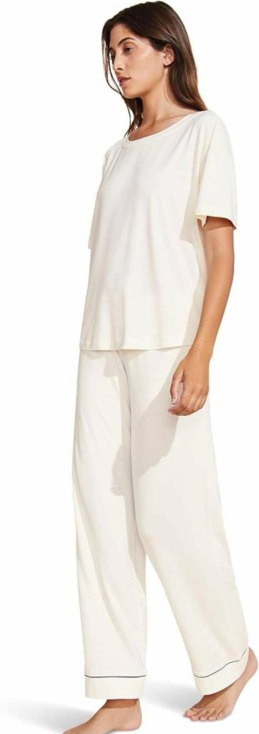Eberjey Women's Gisele Soft Comfort Cotton Everyday Basic T-Shirt