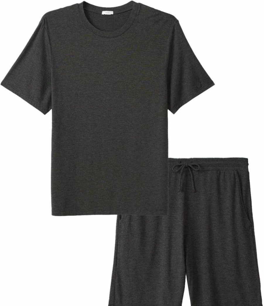 Eberjey Henry Men's Pajama Set - Soft Short PJs for Comfortable Sleep
