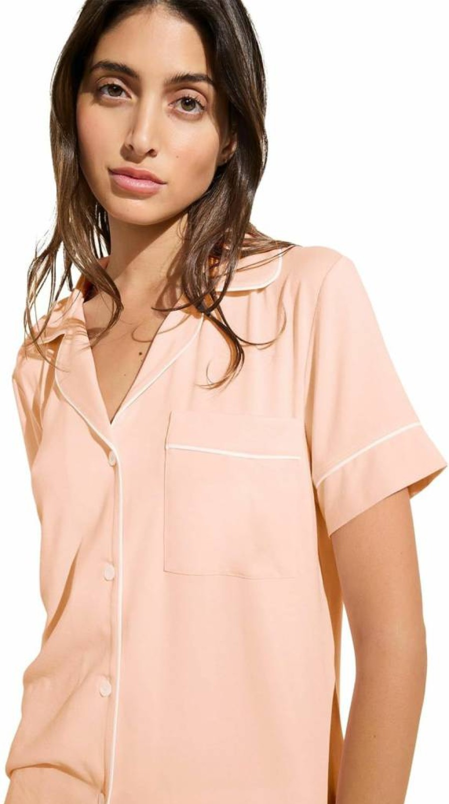 Eberjey Gisele Relaxed Women's Short Pajama Set - Soft Sleepwear & Lounge Pants for Comfort