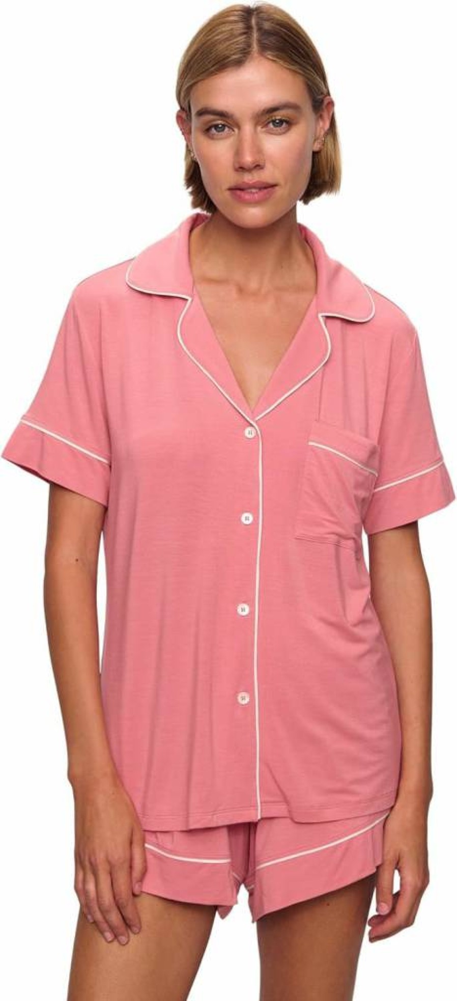 Eberjey Gisele Relaxed Women's Short Pajama Set - Soft Sleepwear & Lounge Pants for Comfort