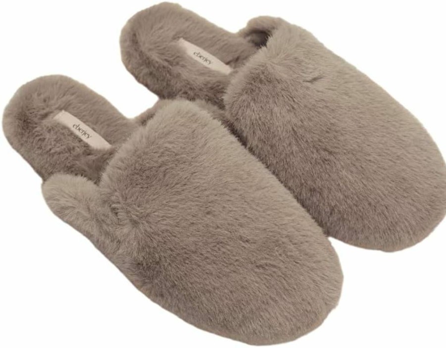 Eberjey Women's Plush Slippers - Soft Cozy Indoor/Outdoor House Shoes