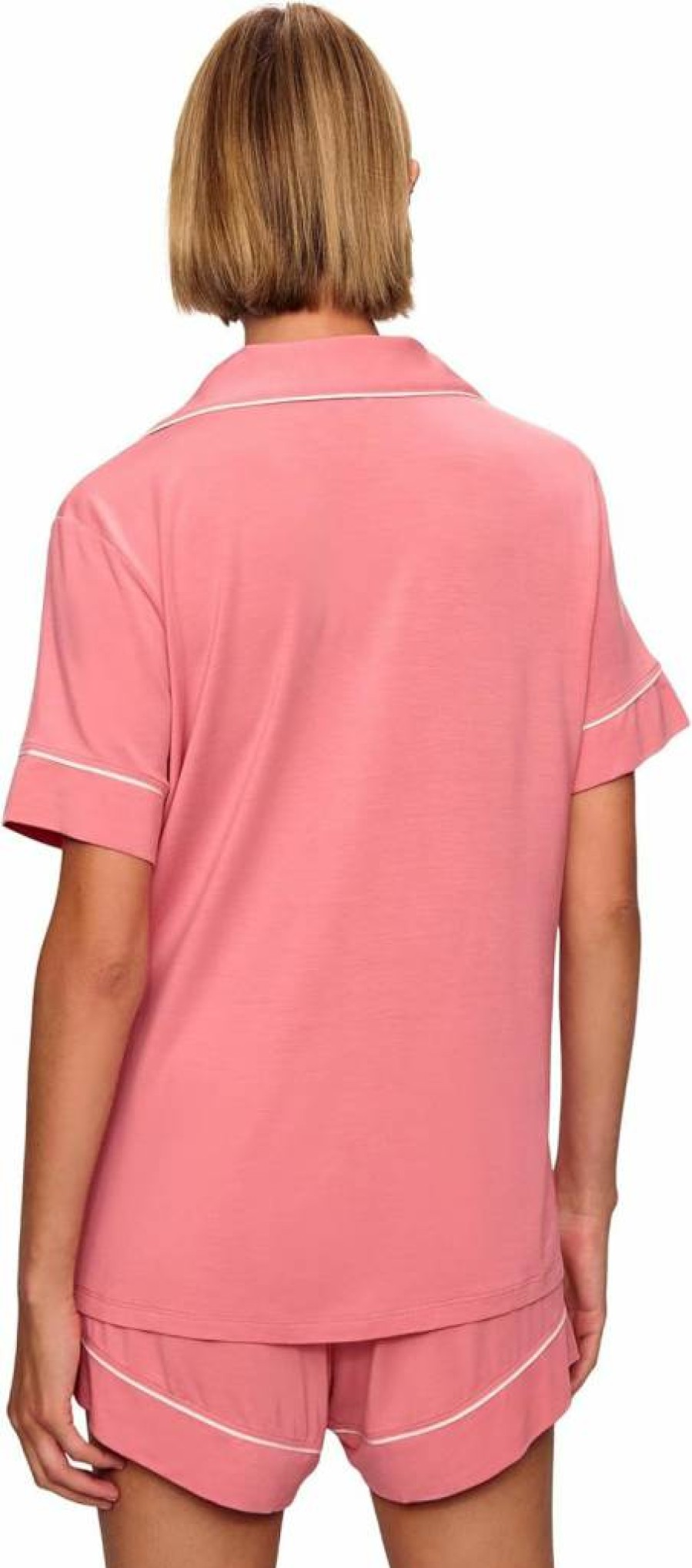 Eberjey Gisele Relaxed Short Pajama Set for Women - XX-Large in Sunkissed Coral, Comfortable Sleepwear