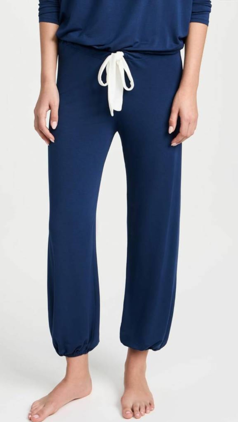 Eberjey Women's Gisele Modal Pajama Set - Soft Long Sleeve Scoop Neck Top & Lounge Pants