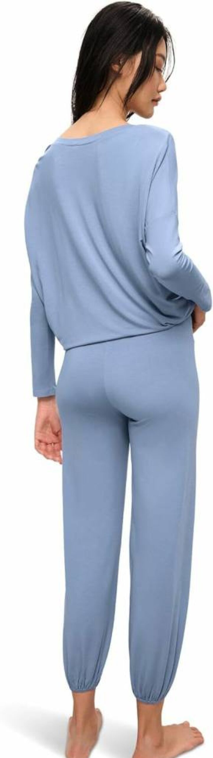 Eberjey Women's Gisele Modal Pajama Set - Soft Long Sleeve Scoop Neck Top & Lounge Pants