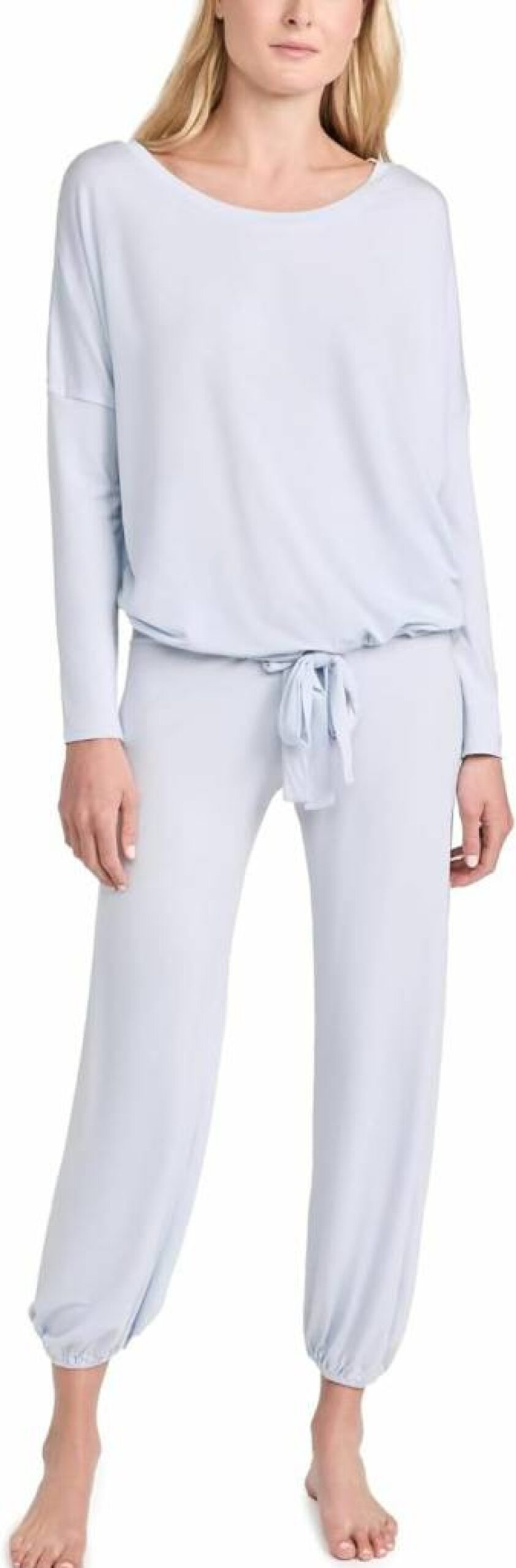 Eberjey Women's Gisele Modal Pajama Set - Soft Long Sleeve Scoop Neck Top & Lounge Pants