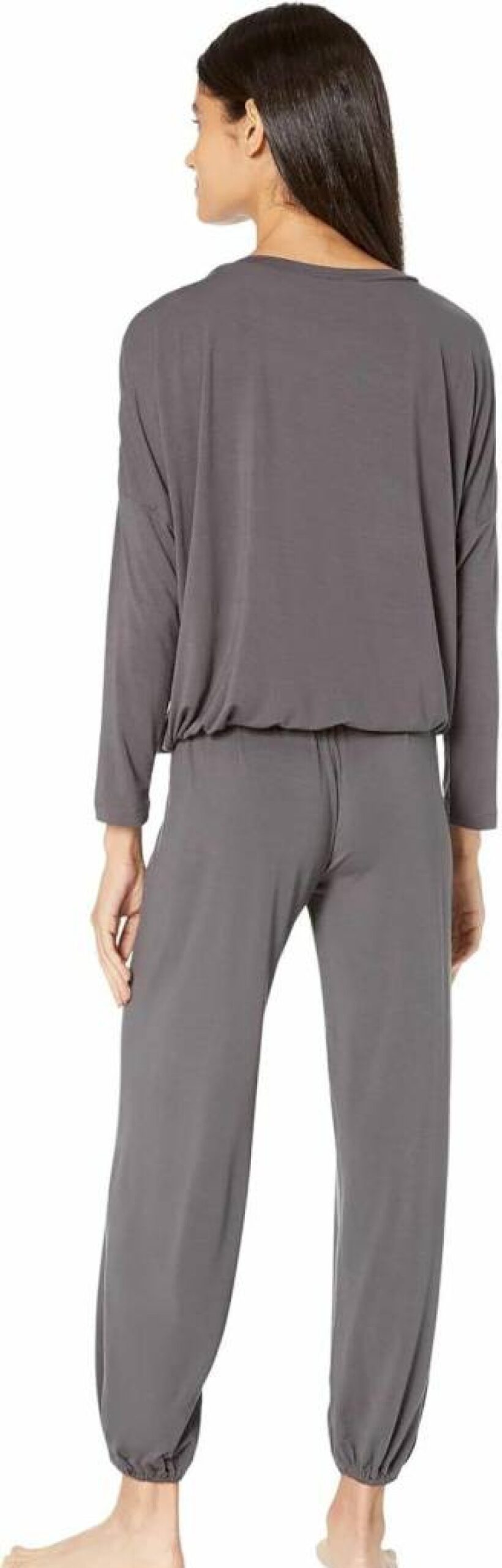 Eberjey Women's Gisele Modal Pajama Set - Soft Long Sleeve Scoop Neck Top & Lounge Pants