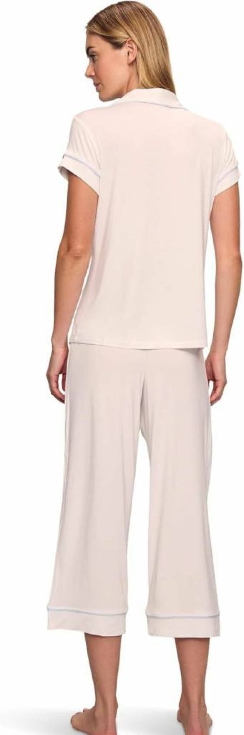 Eberjey Gisele Cropped Pajama Set for Women - Soft Short Sleeve Sleepwear
