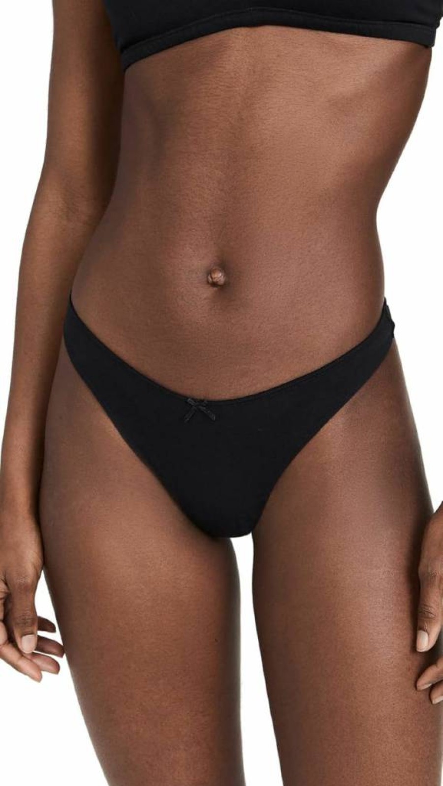 Eberjey Women's Soft Pima Cotton Stretch Thong Underwear | Comfortable Breathable Panties
