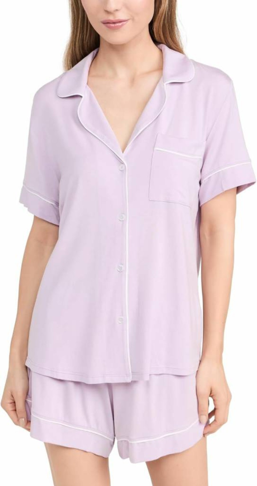 Eberjey Gisele Relaxed Women's Short Pajama Set - Soft Sleepwear & Lounge Pants
