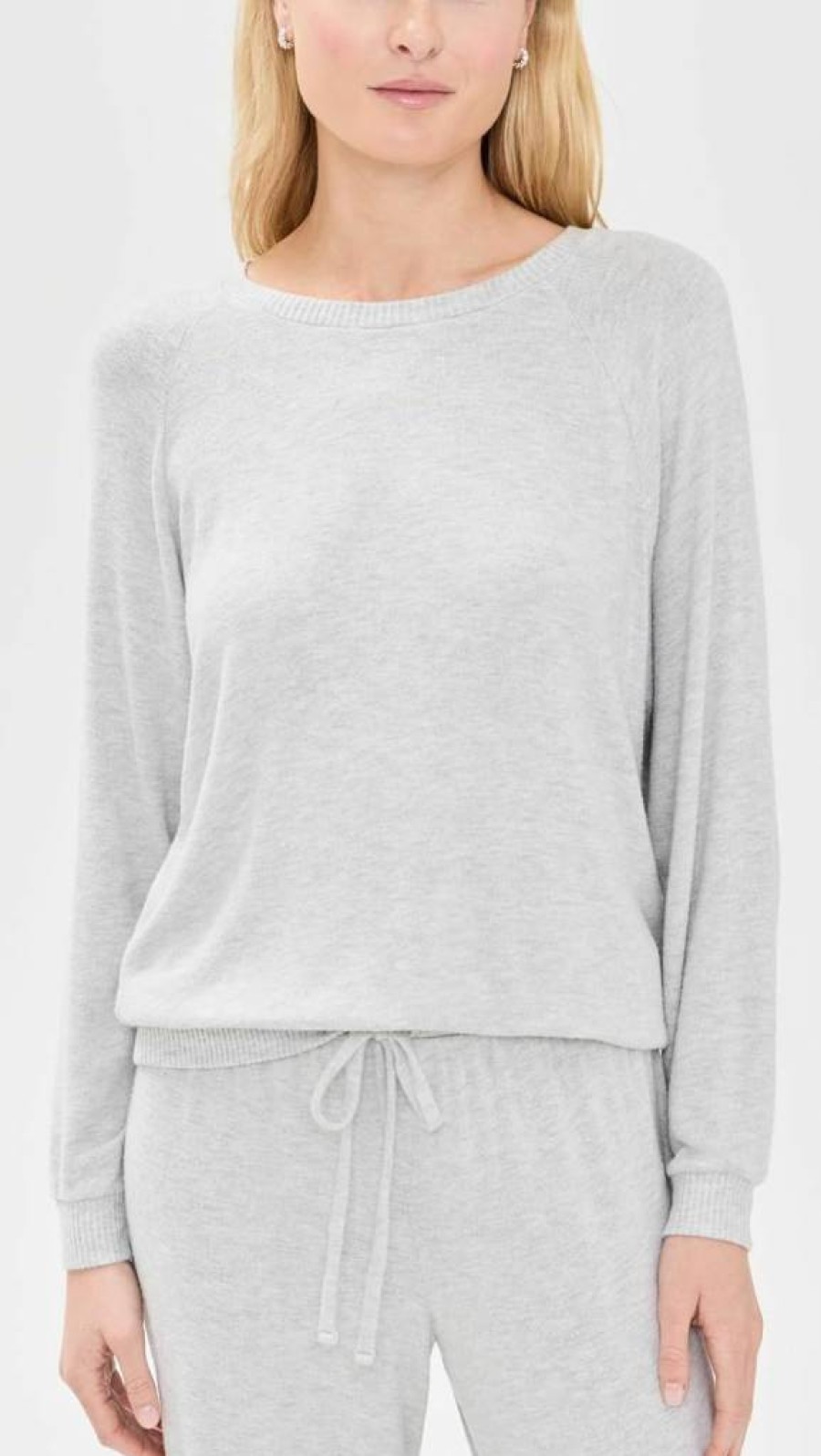 Eberjey Women's Soft Cozy Time Crewneck Sweater - Comfortable Pullover Top for Relaxation