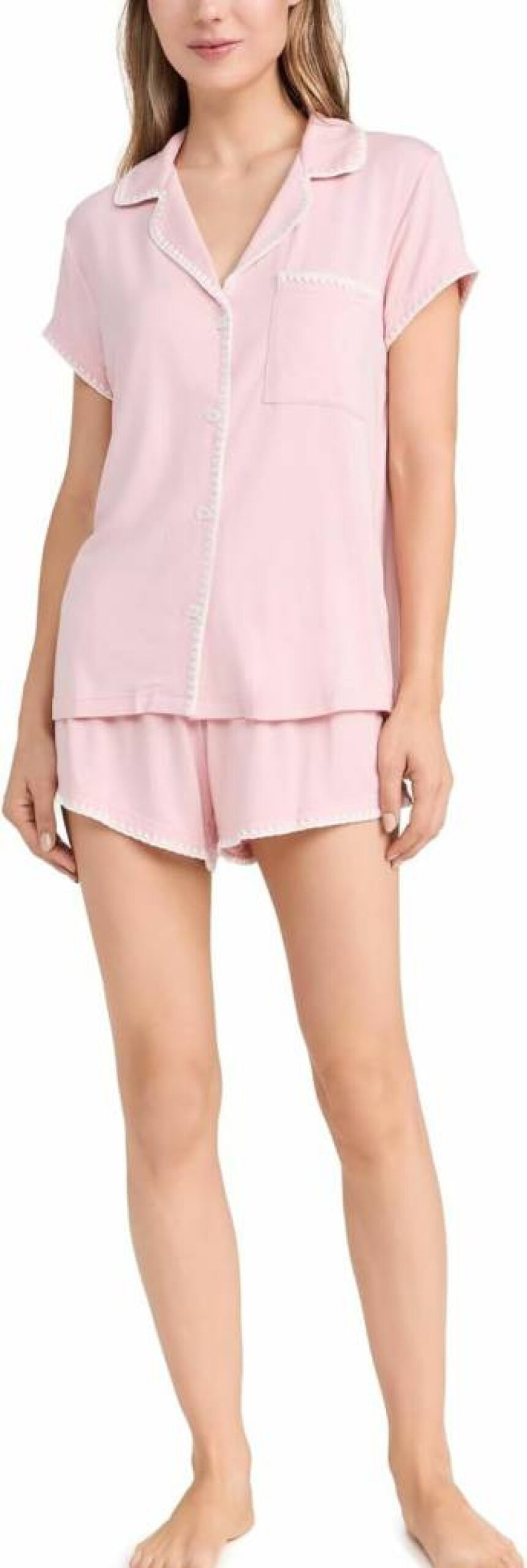 Eberjey Women's Frida Whipstitch Short Pajama Set - Comfortable Sleepwear for Women