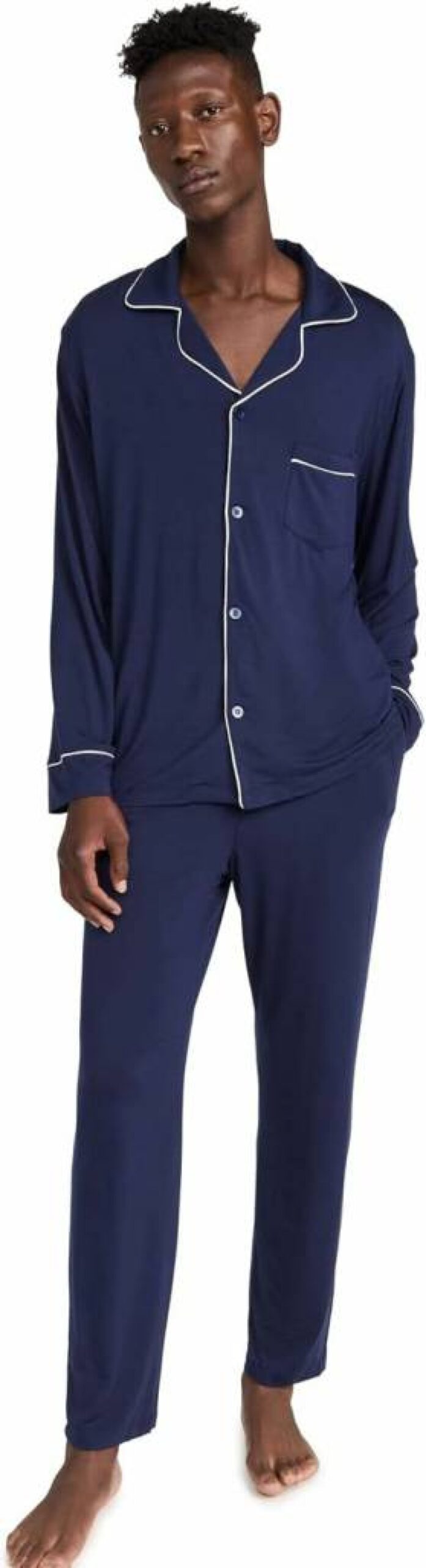 Eberjey William Men's Modal Long Pajama Set - Soft Sleepwear for Comfortable Nights