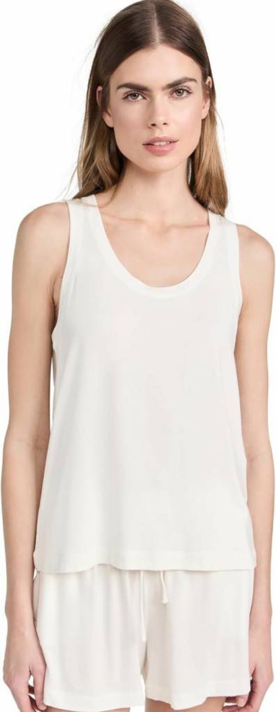 Eberjey Gisele Comfort Cotton Tank Top for Women - Soft Everyday Casual Wear