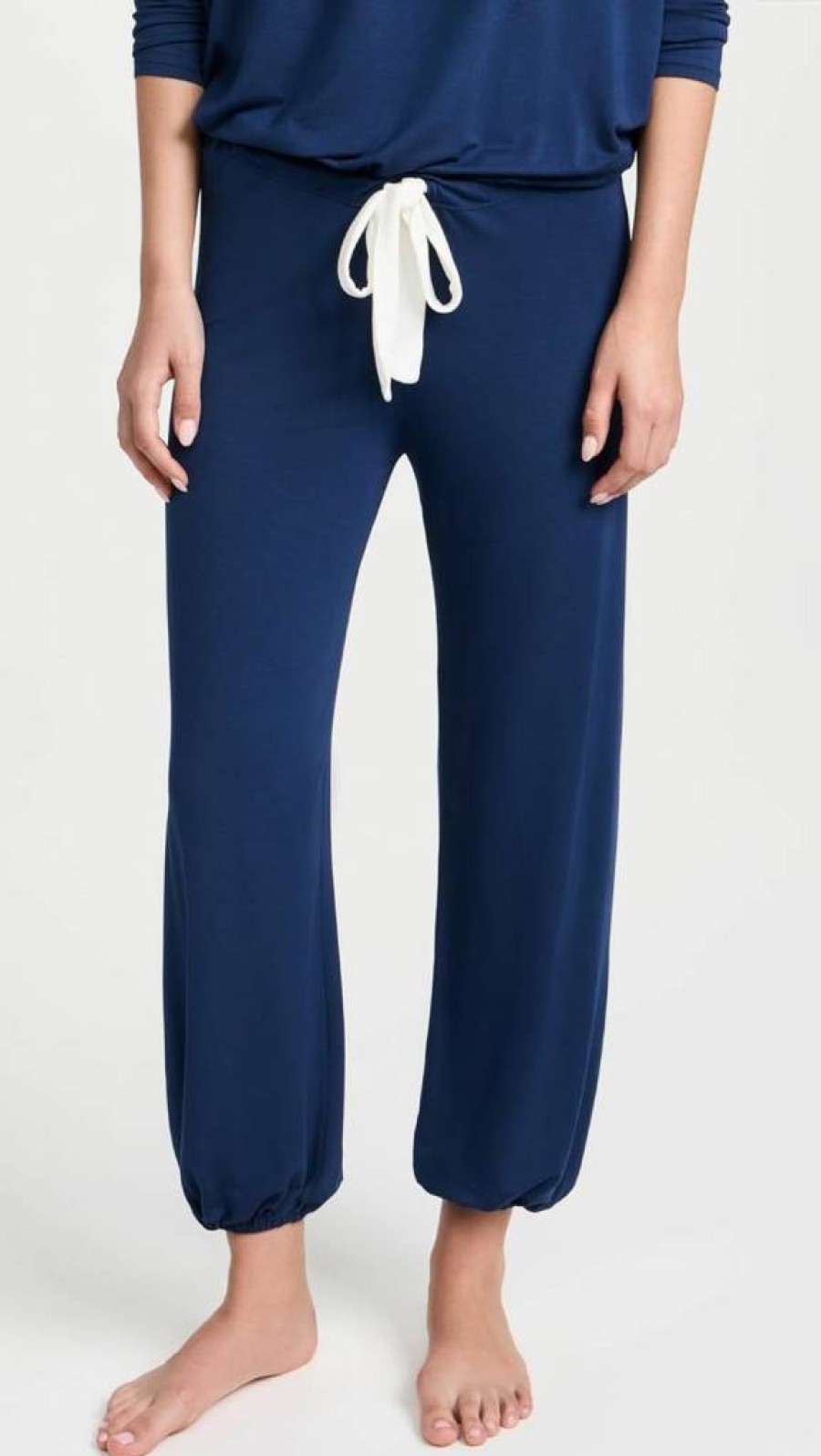 Eberjey Women's Gisele Modal Pajama Set - Soft Long Sleeve Scoop Neck Top & Lounge Pants