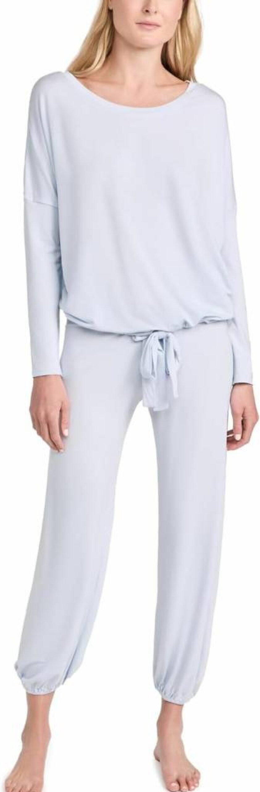 Eberjey Women's Gisele Modal Pajama Set - Soft Long Sleeve Scoop Neck Top & Lounge Pants