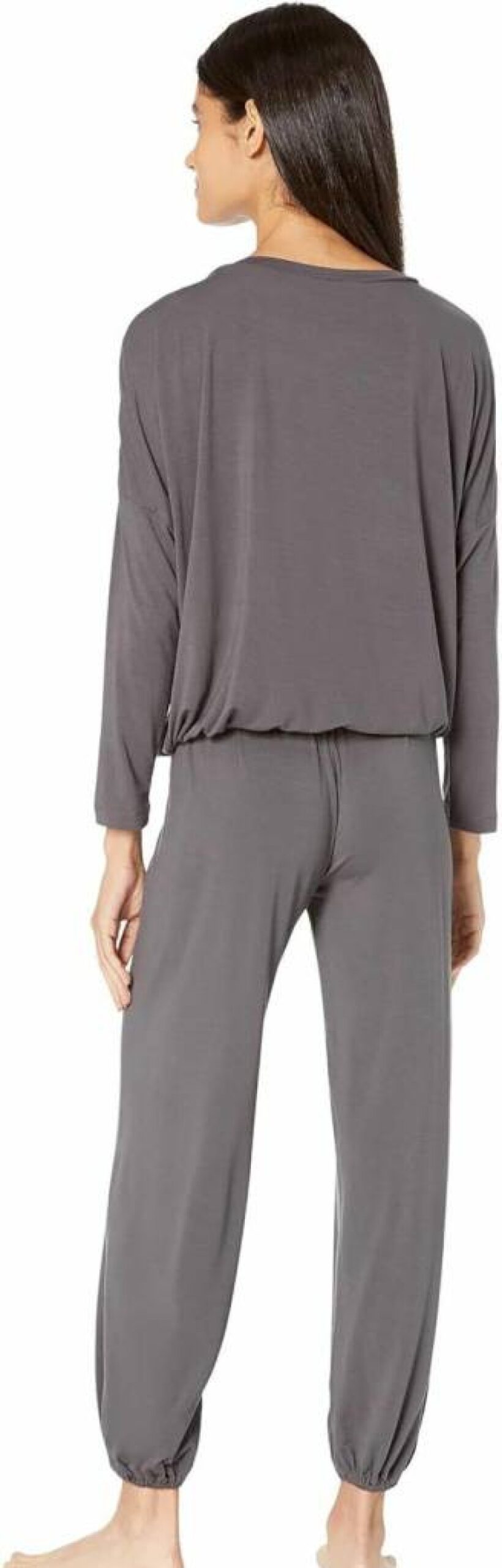 Eberjey Women's Gisele Modal Pajama Set - Soft Long Sleeve Scoop Neck Top & Lounge Pants