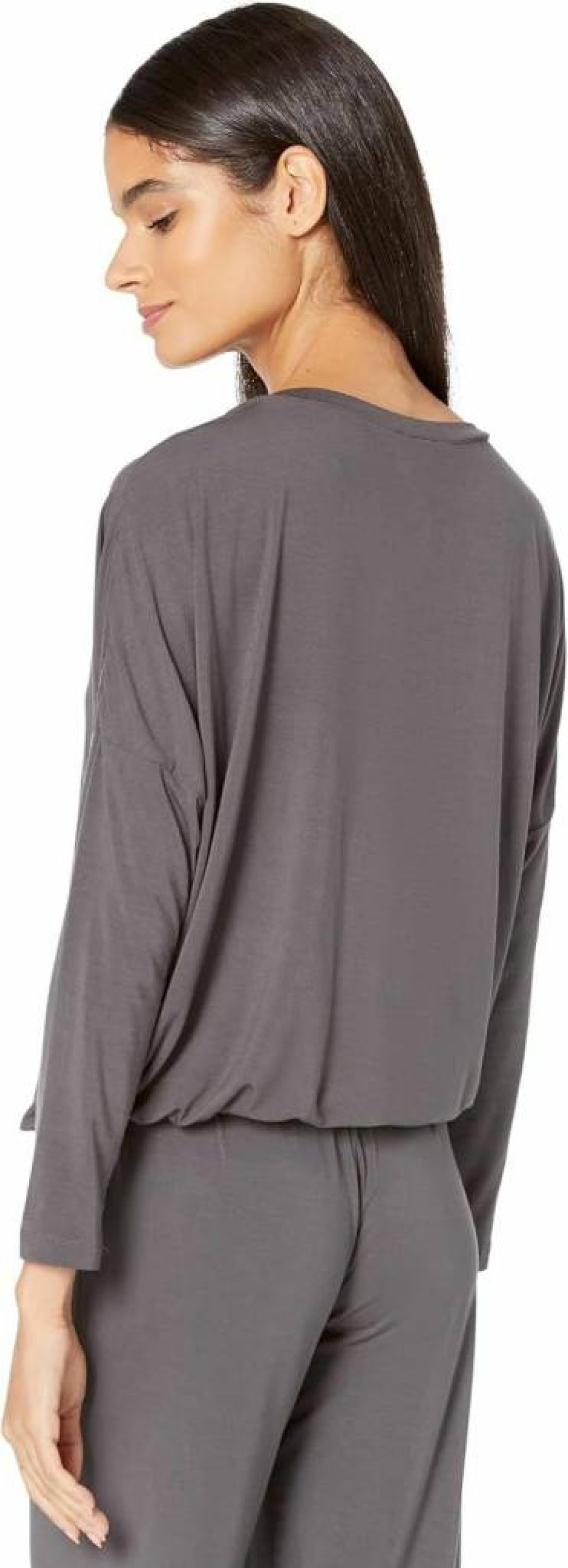 Eberjey Women's Gisele Modal Pajama Set - Soft Long Sleeve Scoop Neck Top & Lounge Pants