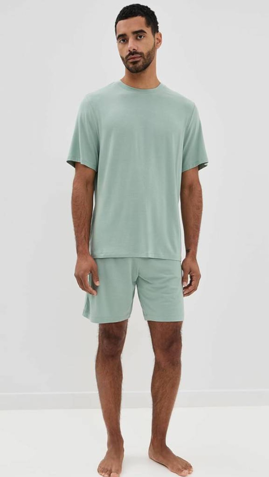 Eberjey Men's Henry Pajama Set - Soft Short Sleeve Sleepwear for Men