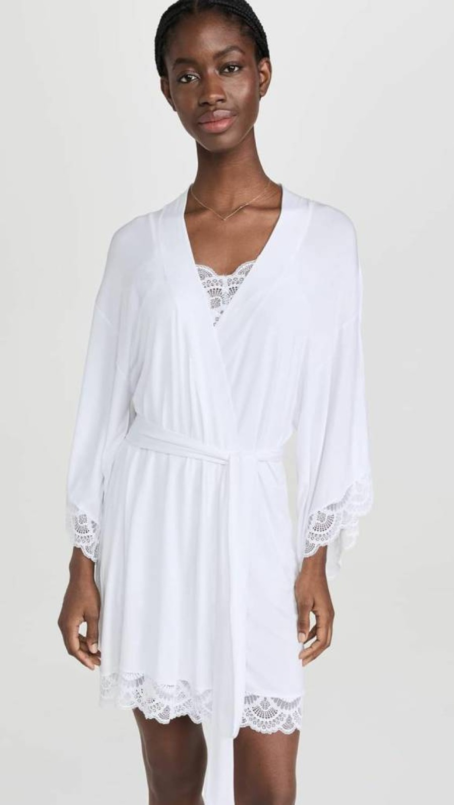 Eberjey Mariana Mademoiselle Kimono Robe for Women - Soft Luxe Loungewear