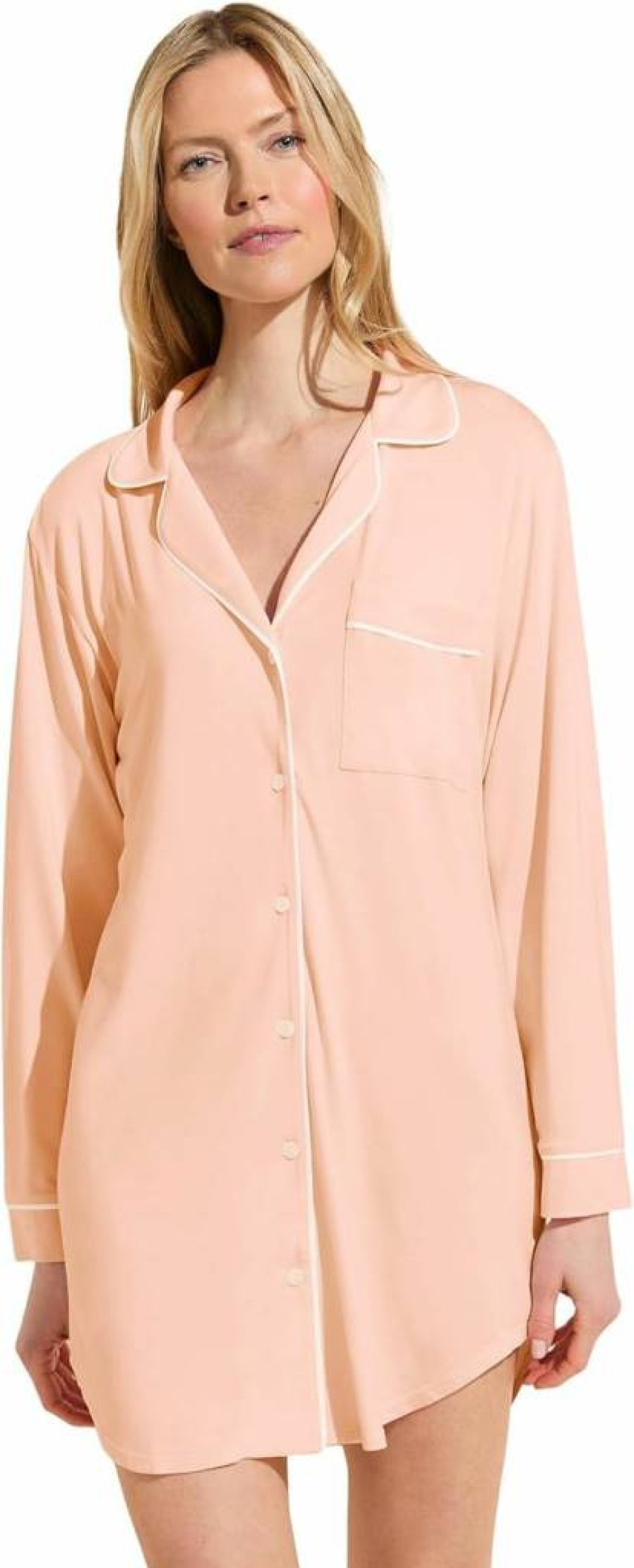 Eberjey Gisele Classic Women's Sleepshirt - Soft Comfort Pajama Top for Ladies