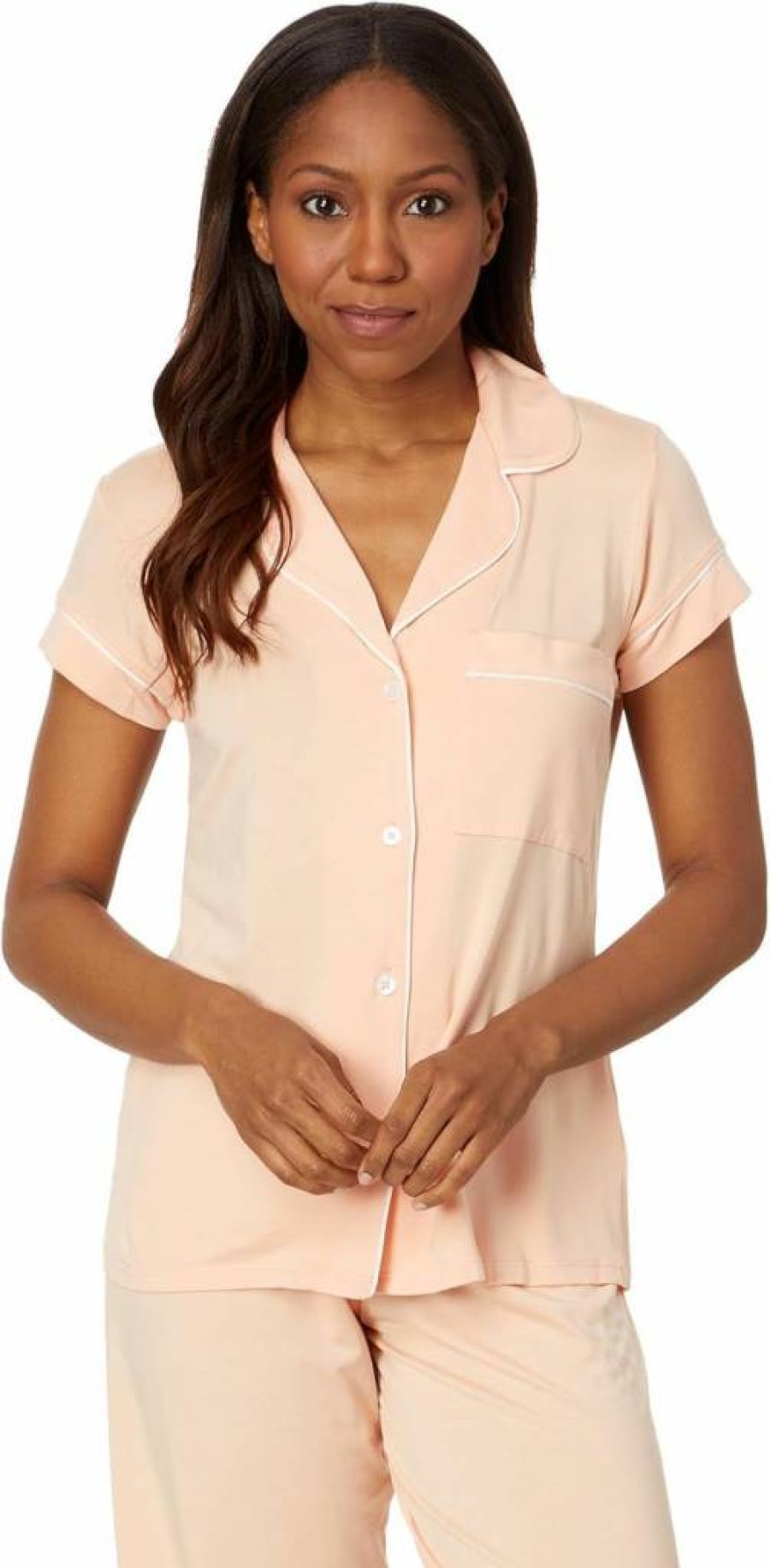 Eberjey Gisele Women's Short Sleeve PJ Set with Cropped Pants - Comfortable Sleepwear