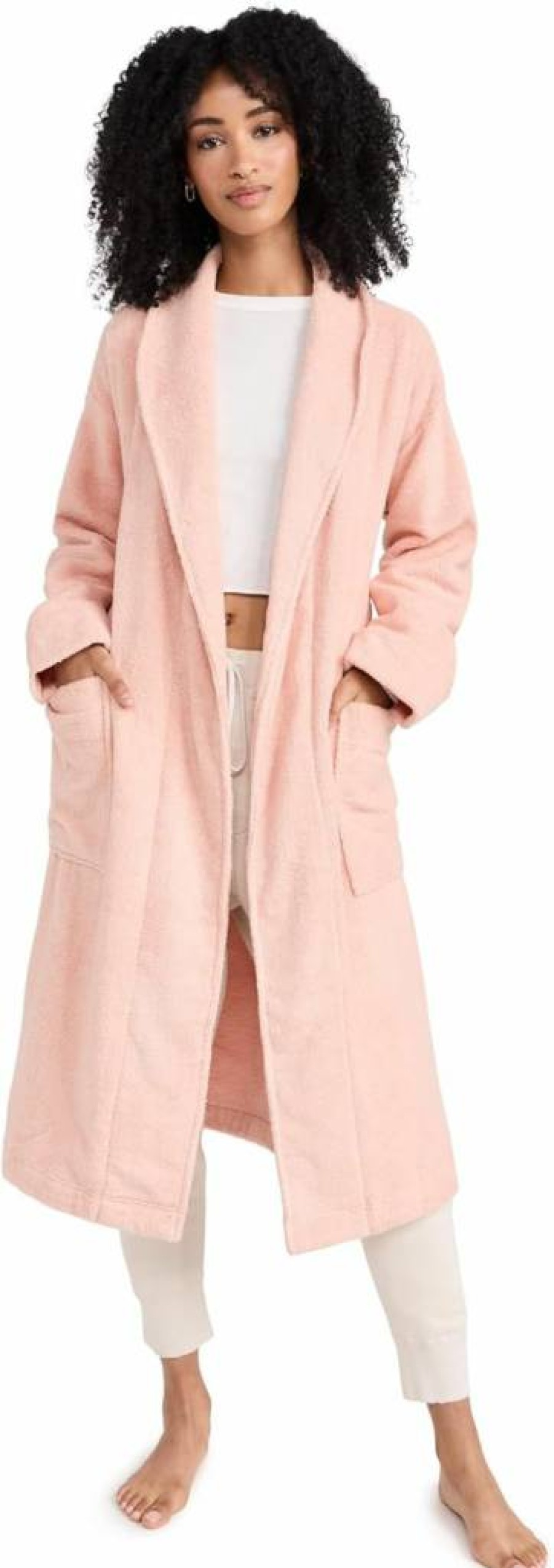Eberjey Women's Soft Terry Cloth Robe - Unisex Luxury Bathrobe for Spa & Relaxation