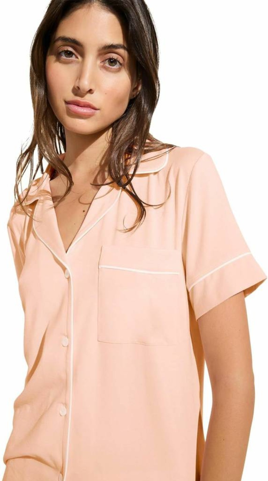 Eberjey Gisele Relaxed Women's Short Pajama Set - Soft Sleepwear & Lounge Pants for Comfort