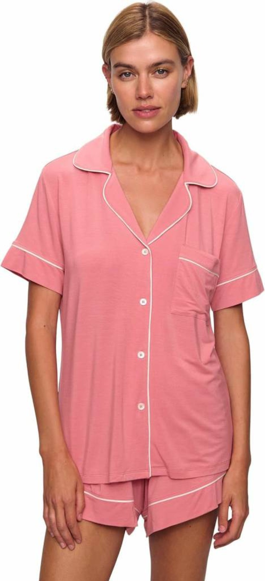 Eberjey Gisele Relaxed Women's Short Pajama Set - Soft Sleepwear & Lounge Pants for Comfort