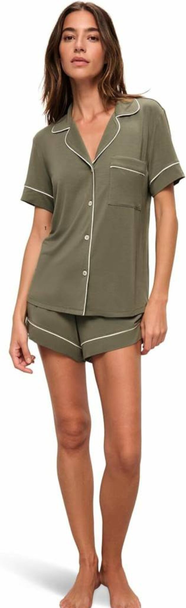 Eberjey Gisele Relaxed Women's Short Pajama Set - Soft Sleepwear & Lounge Pants for Comfort