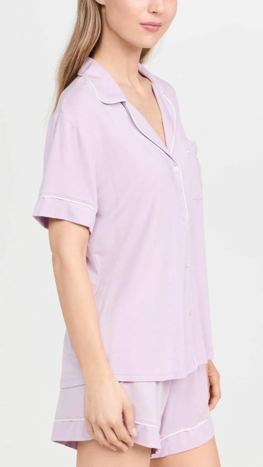 Eberjey Gisele Relaxed Women's Short Pajama Set - Soft Sleepwear & Lounge Pants for Comfort