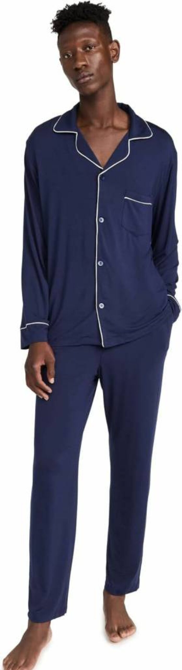 Eberjey William Men's Modal Long Pajama Set - Soft Sleepwear for Comfort & Relaxation
