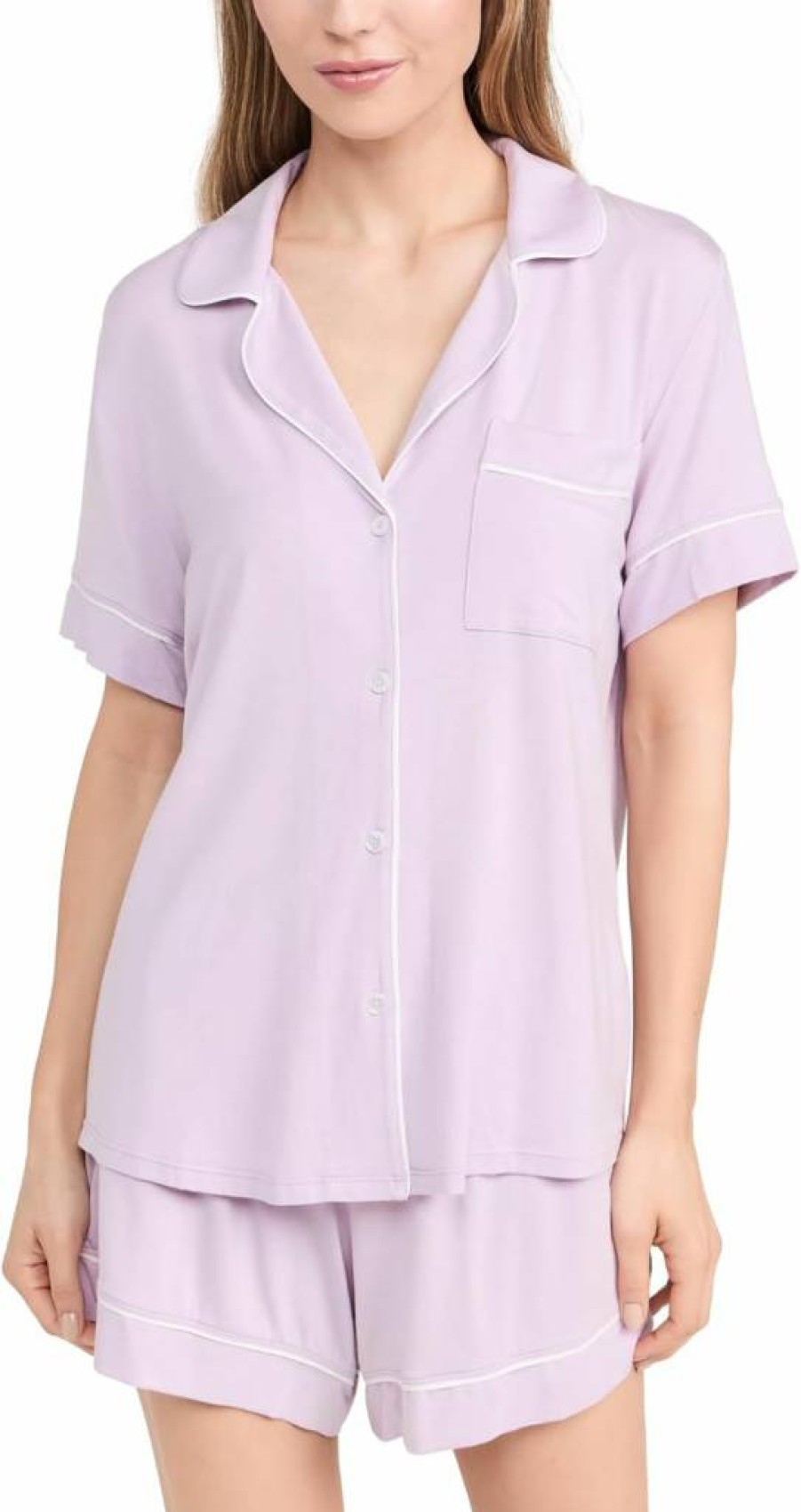 Eberjey Gisele Relaxed Women's Short Pajama Set - Soft Sleepwear & Lounge Pants for Comfort